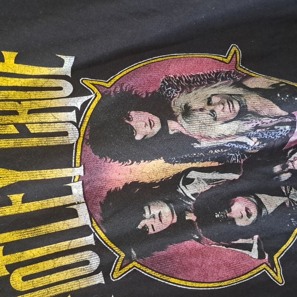 Pacifica Motley Crue Black Cotton Fabric - Picture 2 of 6